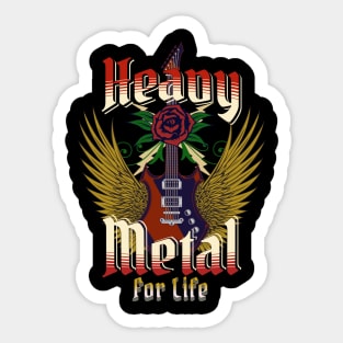 Heavy Metal For Life Sticker